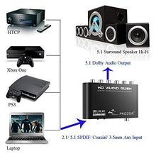 Carica l'immagine nel visualizzatore di Gallery, PROZOR DAC Digitale ad Analogico 5.1 Convertitore Adattatore per Dispositivi...