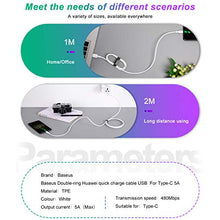 Carica l'immagine nel visualizzatore di Gallery, 5A Cavo Type C Caricabatterie C/Fast Charger per Huawei Mate 9,Huawei 1M