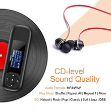 Carica l'immagine nel visualizzatore di Gallery, AGPTEK - Lettore MP3 Bluetooth, 16 GB, con funzione orologio USB Noir U3