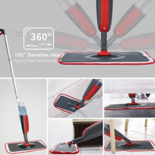 Carica l'immagine nel visualizzatore di Gallery, Fixget Spray Mop Mocio, Microfibra con Spruzzatore d'Acqua, Red