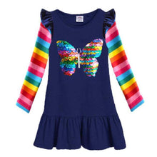 Carica l'immagine nel visualizzatore di Gallery, VIKITA Vestito Ricamo Floreale Manica Lunga Casuale Cotone Bambina L323 5T - Ilgrandebazar