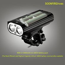 Carica l'immagine nel visualizzatore di Gallery, Soonfire FD38S faro per bici’faretto luce bici ricaricabile via USB...
