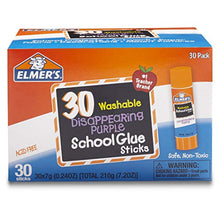 Carica l'immagine nel visualizzatore di Gallery, Washable School Glue Sticks, Purple, 30/Box, Sold as 1 Box - Ilgrandebazar