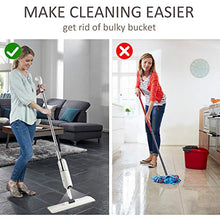 Carica l'immagine nel visualizzatore di Gallery, O'woda Spray Mop, Mocio in Microfibra con Spruzzatore 450ML, Rotante di 360...