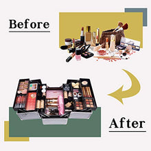Carica l'immagine nel visualizzatore di Gallery, Joligrace Valigetta Trucchi Beauty Case Valigia Porta Silver