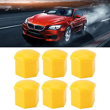 Carica l'immagine nel visualizzatore di Gallery, KIMISS 20pcs tappi per dadi ruota auto, 19mm Auto Hub Coprivite Giallo