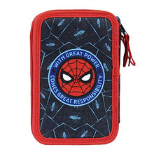 Carica l'immagine nel visualizzatore di Gallery, Artesania Cerda Plumier Triple Giotto Spiderman Sacca, 19 cm, Blu (Azul)
