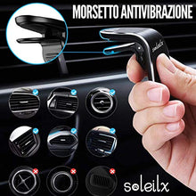 Carica l'immagine nel visualizzatore di Gallery, soleilx Supporto Auto Smartphone Magnetico Universale Porta Cellulare Nero - Ilgrandebazar