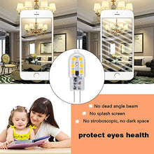 Carica l'immagine nel visualizzatore di Gallery, Vicloon G4 LED Lampadina, 5 Pezzi 2W, AC/DC 12V Lampadina,2W Trasparente 2w