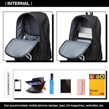 Carica l'immagine nel visualizzatore di Gallery, Kono Zaino Trolley per Scuola Impermeabile Ruote Rotolamento Removibile Nero
