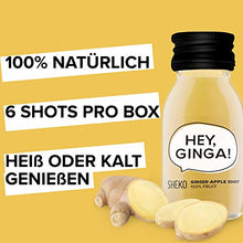 Carica l'immagine nel visualizzatore di Gallery, SHEKO Ginga Bio - 6 shot con estratto di zenzero e mela - Succo ginger ale...