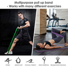 Carica l'immagine nel visualizzatore di Gallery, INTEY Elastici Fitness - 4 Set di Bande Elastiche Resistenza, Resistenza...