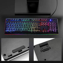 Carica l'immagine nel visualizzatore di Gallery, EZONTEQ Tastiera Meccanica Gaming RGB PC, Semi-meccanica
