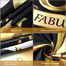 Carica l'immagine nel visualizzatore di Gallery, 65esimo Compleanno Decorazione in Oro Nero, Grande Tessuto Fondale Nero...