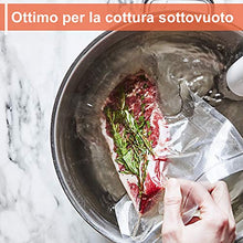Carica l'immagine nel visualizzatore di Gallery, YISSVIC Sacchetti per Sottovuoto, 2 Rotoli 20x500 cm +2 28x500 cm...