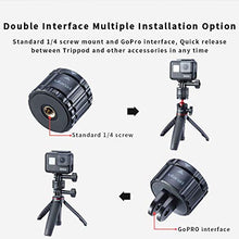 Carica l'immagine nel visualizzatore di Gallery, Attacco per treppiede magnetico a sgancio rapido ULANZI Action Camera, vite...