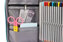 Carica l'immagine nel visualizzatore di Gallery, EDATOFLY 72 Slot Matite Astuccio Multifunzione Grande Borsa Verde