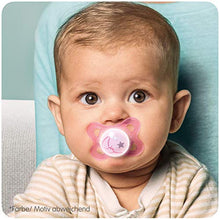 Carica l'immagine nel visualizzatore di Gallery, MAM 523322 - Ciuccio "Night" in silicone per bambine da 0 a 6 mesi, Rossa