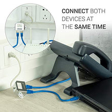 Carica l'immagine nel visualizzatore di Gallery, kwmobile 2X Adattatore Splitter sdoppiatore - duplicatore Cavo Rete LAN 2x - Ilgrandebazar
