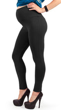 Carica l'immagine nel visualizzatore di Gallery, MAMAJEANS Paris - Leggings Premaman Coprenti, Con Bande Laterali, In Morbido... - Ilgrandebazar