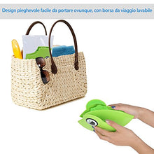 Carica l'immagine nel visualizzatore di Gallery, Riduttore WC per bambini Viaggia portatile Pieghevole Riutilizzabili verde