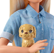 Carica l'immagine nel visualizzatore di Gallery, Barbie in Viaggio, Bambola Bionda con Cucciolo, Valigia che si Apre, Adesivi... - Ilgrandebazar