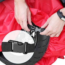 Carica l'immagine nel visualizzatore di Gallery, GHB XXL Coprimoto Telo Motociclo Copri Scooter Impermeabile Nero Rosso