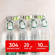 Carica l'immagine nel visualizzatore di Gallery, Hugool Supporto da Parete per mocio e Scopa in Acciaio Inox, Organizer per... - Ilgrandebazar