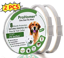 Carica l'immagine nel visualizzatore di Gallery, PROZADALAN [2 PCS] Collare Antipulci Cane, Antiparassitario per Cani per...