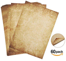 Carica l'immagine nel visualizzatore di Gallery, 60 fogli di Carta nel Set Cancelleria Antico Vintage DIN A4 100g/m² Absofine... - Ilgrandebazar