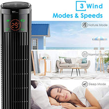 Carica l'immagine nel visualizzatore di Gallery, Amzdeal Ventilatore a Torre con Telecomando - 45W a Colonna di...