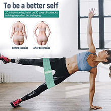 Carica l'immagine nel visualizzatore di Gallery, CosHall Elastici Fitness, Bande Elastiche di Resistenza in Tessuto 3 Set,...