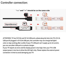 Carica l'immagine nel visualizzatore di Gallery, LED TV Retroilluminazione, Striscia RGB alimentata USB per 4pcs x 50cm