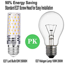 Carica l'immagine nel visualizzatore di Gallery, Lampadina Led E27 12W Aogled,Equivalente a 100W Bianco Caldo 3000k 4pcs