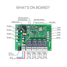 Carica l'immagine nel visualizzatore di Gallery, 4CH Pro R2-Interruptor inteligente 4 Gang, Interruptor de Sonoff PRO R2