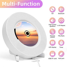 Carica l'immagine nel visualizzatore di Gallery, Lettore CD portatile con Altoparlanti hifi integrati da parete Bluetooth,...
