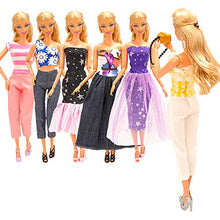 Carica l'immagine nel visualizzatore di Gallery, Miunana 28 Pezzi per 11.5 5 Abiti + 10 Pcs Scarpe + 13 Accessori Per Barbie - Ilgrandebazar