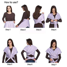 Carica l'immagine nel visualizzatore di Gallery, Fascia Porta Bebè Marsupio Elastico Neonato Ergonomico Elegante 2a... - Ilgrandebazar