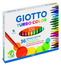 Carica l'immagine nel visualizzatore di Gallery, Giotto Turbo Color pennarelli in astuccio da 36 colori