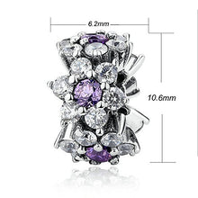 Carica l'immagine nel visualizzatore di Gallery, Distanziatore Nontiscordardime Charms Argento 925 Fiore Viola - Ilgrandebazar
