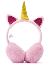 Carica l'immagine nel visualizzatore di Gallery, Cuffie Paraorecchie per Ragazze nel Peluche Unicorn Design - Ilgrandebazar