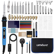 Carica l'immagine nel visualizzatore di Gallery, Umitive 92 Pcs Kit Pirografia Legno con LCD Schermo, Cavo di alimentazione...