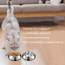 Carica l'immagine nel visualizzatore di Gallery, Jiuhao - Ciotole per gatti, 2 pezzi, uso alimentare, in acciaio inox,...