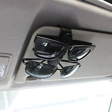 Carica l'immagine nel visualizzatore di Gallery, FineGood - Set di 2 supporti per occhiali da sole auto, con clip per...