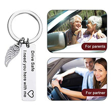 Carica l'immagine nel visualizzatore di Gallery, ortachiavi 2 Pcs, Portachiavi da Uomo Personalizzati per Auto, I Need You...