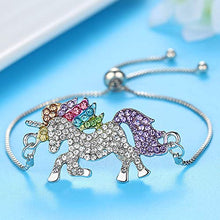 Carica l'immagine nel visualizzatore di Gallery, INTVN Collana con Ciondolo Braccialetti Unicorno Orecchini ad anello... - Ilgrandebazar