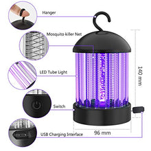 Carica l'immagine nel visualizzatore di Gallery, Lampada Zanzara Elettrica, Luce UV Attira Zapper per Zanzare a Scossa...