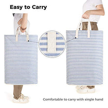 Carica l'immagine nel visualizzatore di Gallery, Lifewit 72L Cesta Portabiancheria in Cotone Terylene e Rivestimento 72L, Blu