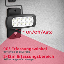 Carica l'immagine nel visualizzatore di Gallery, Faro LED solare esterno con sensore di movimento e crepuscolare, luce fredda... - Ilgrandebazar