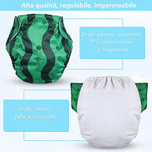 Carica l'immagine nel visualizzatore di Gallery, Lictin 6 Pezzi Pannolini Lavabili Riutilizzabili - Pannolino Lavabile con 6... - Ilgrandebazar